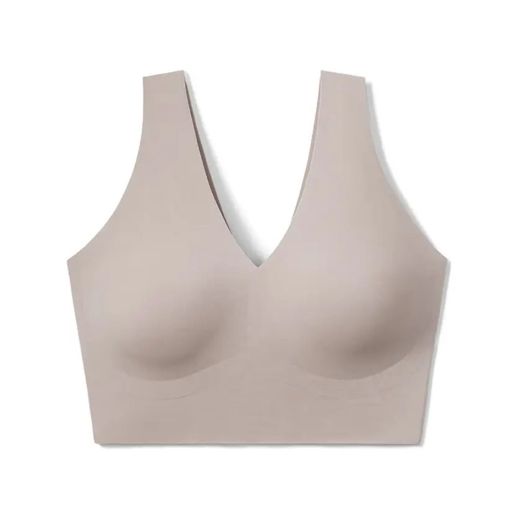 True & Co True Body V Neck Bra Mink XL NWOT